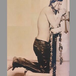 CHROME HEARTS - Men's Black Leather Pants